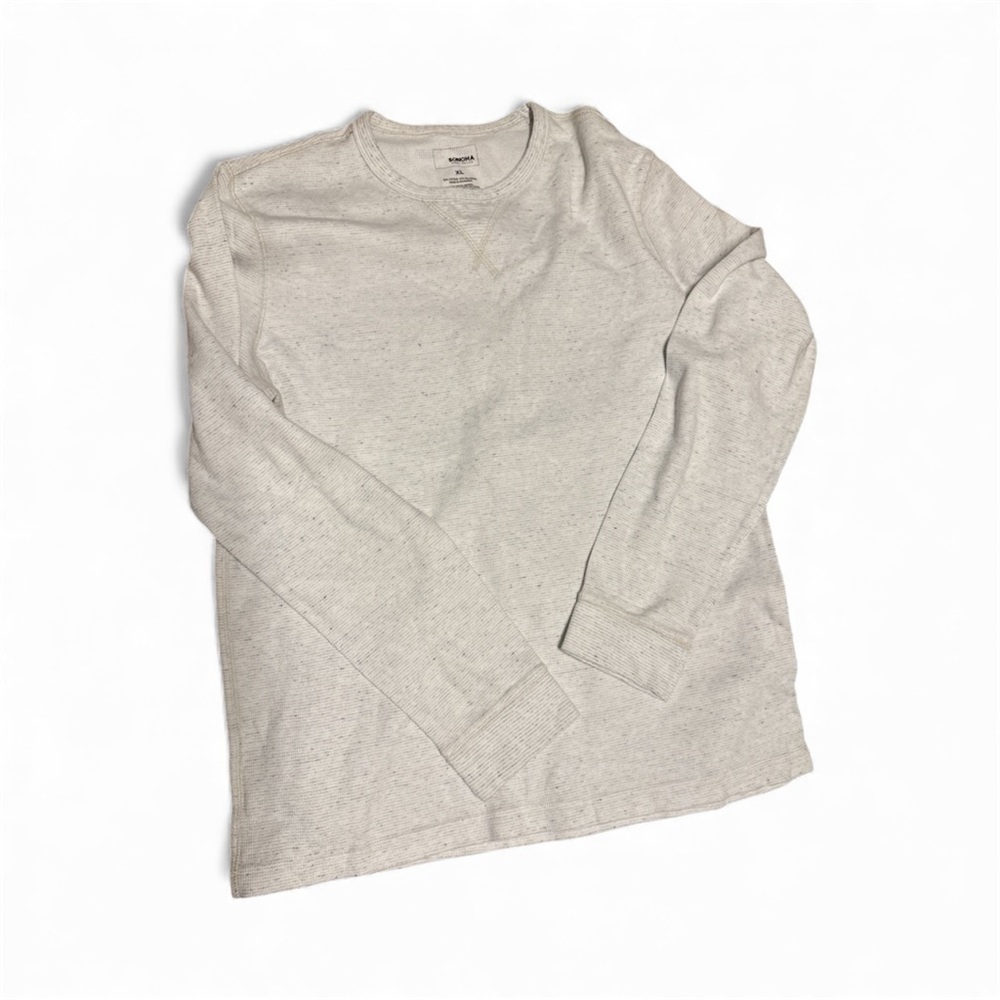 Sonoma Men’s Light Gray Long Sleeve Tee XL - Picture 2 of 7